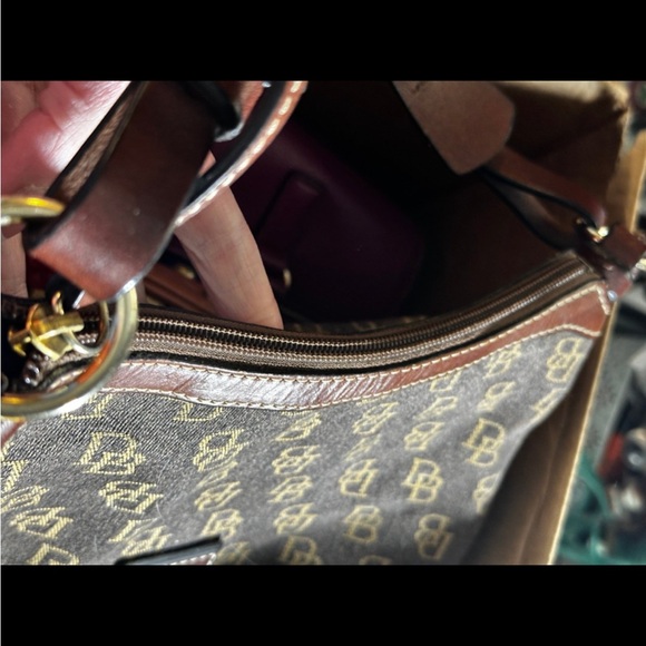 Dooney & Bourke Monogram Brown Shoulder Bag - Picture 13 of 13